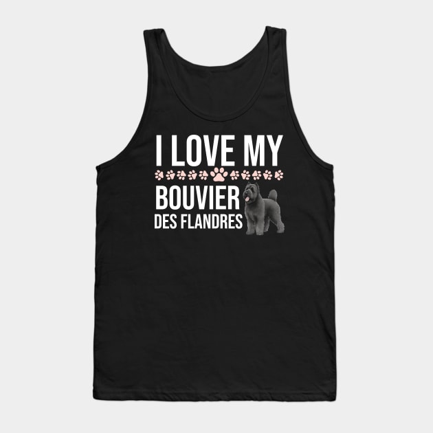 I Love My Bouvier Des Flandres Tank Top by The Jumping Cart